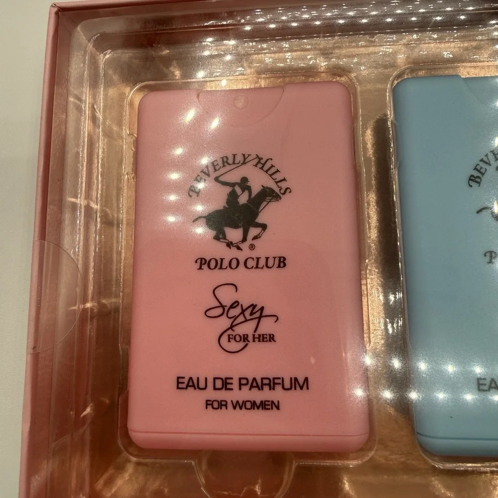 Beverly Hills Polo Club Womens Pocket Fragrance 4‎ Set Travel, Sexy, Hot, Blue